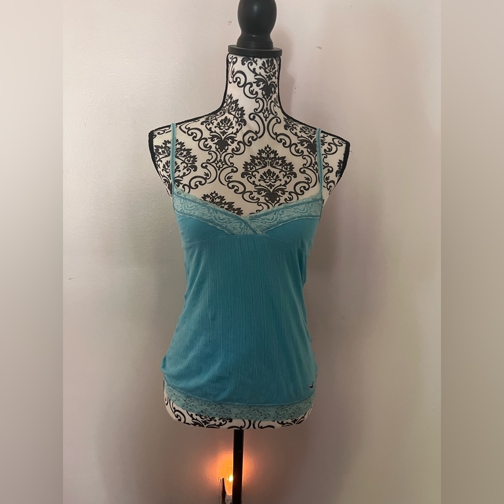 Laced Cotton Tank Top